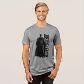 Justice League | Batman op slagveld Tri-Blend Shirt (Voorkant volledig)