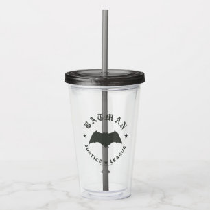 Justice League   Batman Retro Bat Emblem Acryl Drinkbeker