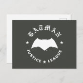 Justice League | Batman Retro Bat Emblem Briefkaart (Voorkant / Achterkant)