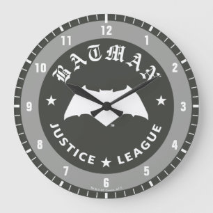 Justice League   Batman Retro Bat Emblem Grote Klok
