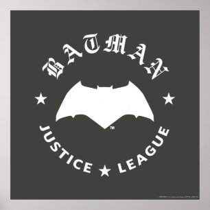 Justice League   Batman Retro Bat Emblem Poster