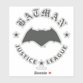 Justice League | Batman Retro Bat Emblem Sticker (Vel)
