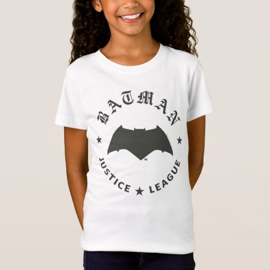 Justice League | Batman Retro Bat Emblem T-shirt (Voorkant)
