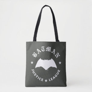 Justice League Batman Retro Bat Emblem Tote Bag