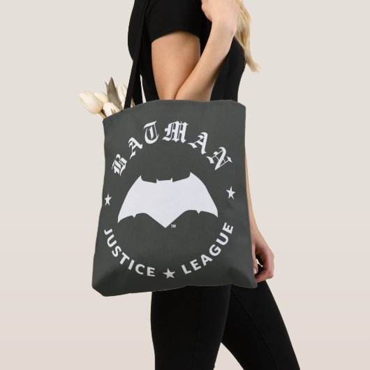 Justice League | Batman Retro Bat Emblem Tote Bag (Dichtbij)