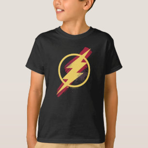 Justice League Borstel & Halftone Flash Symbool T-shirt