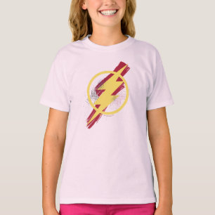 Justice League Borstel & Halftone Flash Symbool T-shirt