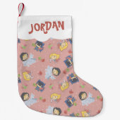 Justice League Chibi Holiday Cadeau Pattern Kleine Kerstsok (Voorkant)