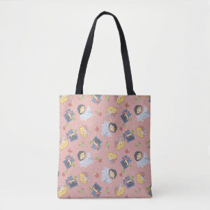 Justice League Chibi Holiday Cadeau Pattern Tote Bag