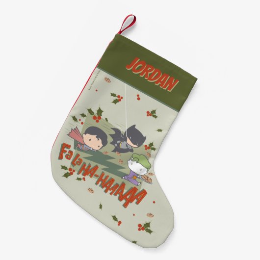 Justice League Chibi Holiday Cookie Chase Kleine Kerstsok (Voorkant (Hangend))