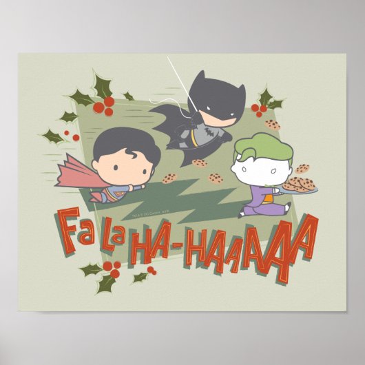 Justice League Chibi Holiday Cookie Chase Poster (Voorkant)