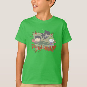 Justice League Chibi Holiday Cookie Chase T-shirt