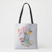 Justice League Chibi Holiday Tree Decorting Tote Bag (Voorkant)