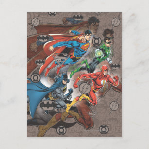Justice League Collage Briefkaart