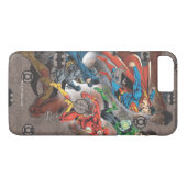 Justice League Collage Case-Mate iPhone Case (Achterkant (Horizontaal))