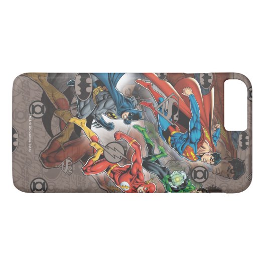 Justice League Collage Case-Mate iPhone Case (Achterkant (Horizontaal))