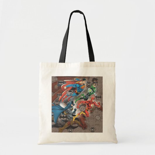 Justice League Collage Tote Bag (Voorkant)