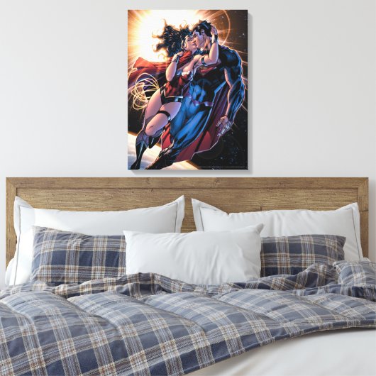 Justice League Comic Hoesje #12 Variant Canvas Afdruk (Insitu (Slaapkamer))