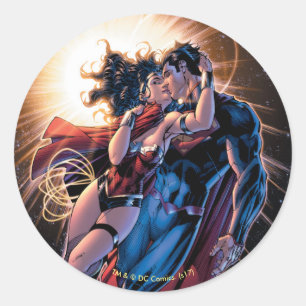 Justice League Comic Hoesje #12 Variant Ronde Sticker