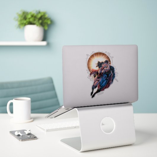 Justice League Comic Hoesje #12 Variant Sticker (Laptop op bureau)