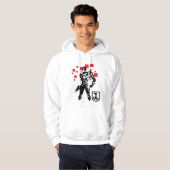 Justice League | Cyborg Digital Noir Pop Art Hoodie (Voorkant volledig)