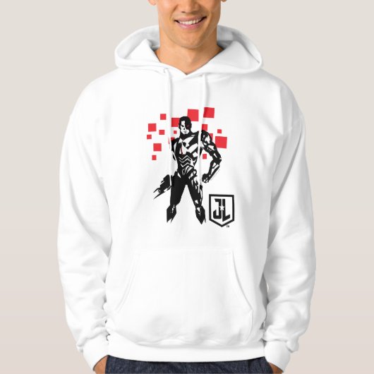 Justice League | Cyborg Digital Noir Pop Art Hoodie (Voorkant)