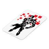 Justice League | Cyborg Digital Noir Pop Art Magneet (Linkerzijde)