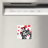 Justice League | Cyborg Digital Noir Pop Art Magneet (Insitu (Vaatwasser))