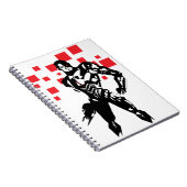 Justice League | Cyborg Digital Noir Pop Art Notitieboek (Rechterzijde)