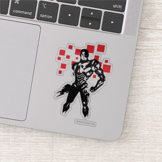 Justice League | Cyborg Digital Noir Pop Art Sticker (Detail)