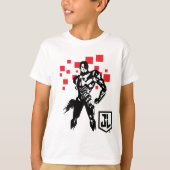 Justice League | Cyborg Digital Noir Pop Art T-shirt (Voorkant)