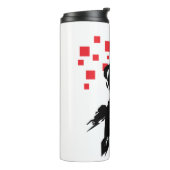 Justice League | Cyborg Digital Noir Pop Art Thermosbeker (Gedraaid links)