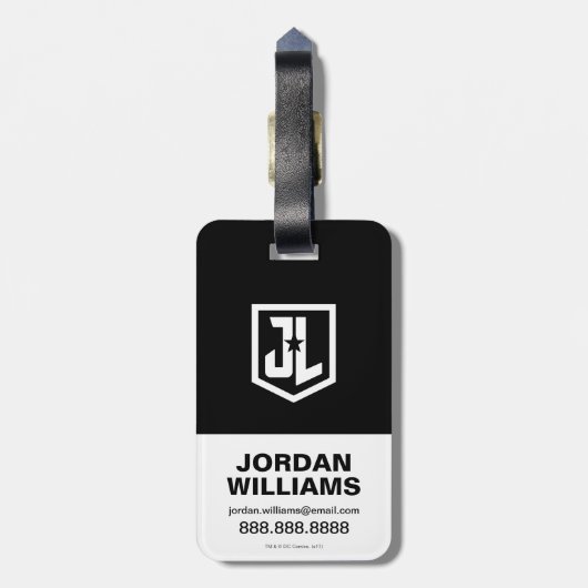 Justice League | Cyborg op slagveld Bagagelabel (Achterkant verticaal)