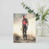 Justice League | Cyborg op slagveld Briefkaart (Staand voorkant)