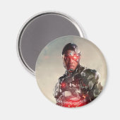 Justice League | Cyborg op slagveld Magneet (Voorkant / Achterkant)