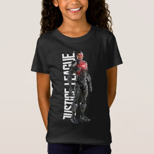 Justice League | Cyborg op slagveld T-shirt (Voorkant)