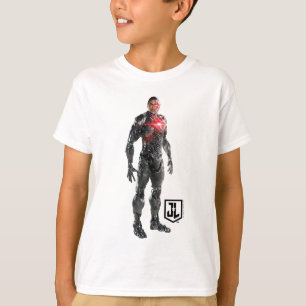 Justice League   Cyborg op slagveld T-shirt