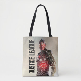 Justice League   Cyborg op slagveld Tote Bag