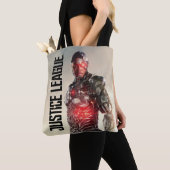 Justice League | Cyborg op slagveld Tote Bag (Dichtbij)