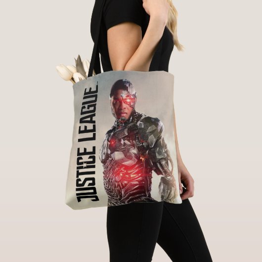 Justice League | Cyborg op slagveld Tote Bag (Dichtbij)