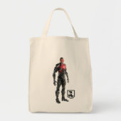 Justice League | Cyborg op slagveld Tote Bag (Voorkant)