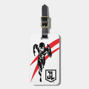 Justice League De flits die Noir Pop Art in werk Bagagelabel