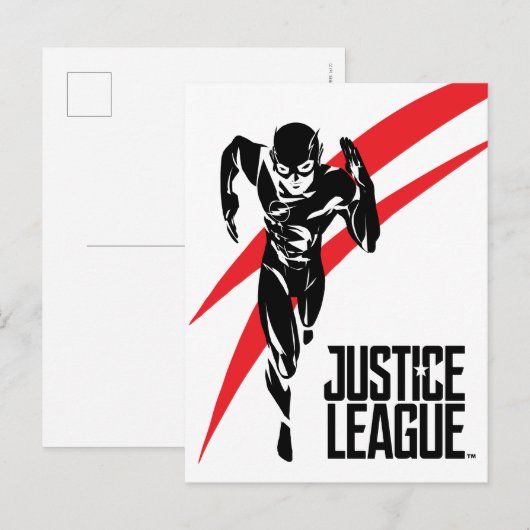 Justice League | De flits die Noir Pop Art in werk Briefkaart (Voorkant / Achterkant)