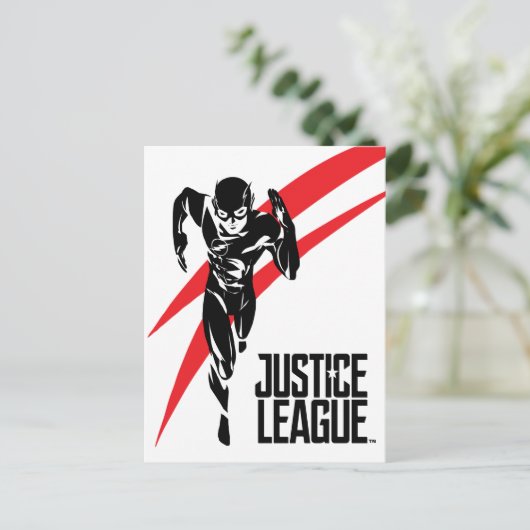 Justice League | De flits die Noir Pop Art in werk Briefkaart (Staand voorkant)