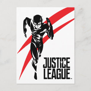 Justice League   De flits die Noir Pop Art in werk Briefkaart