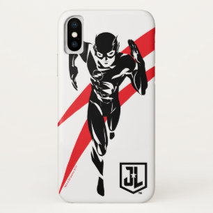 Justice League   De flits die Noir Pop Art in werk iPhone X Hoesje