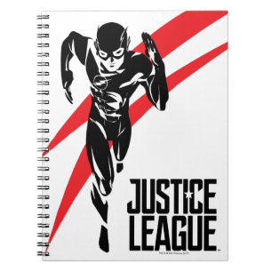 Justice League De flits die Noir Pop Art in werk Notitieboek