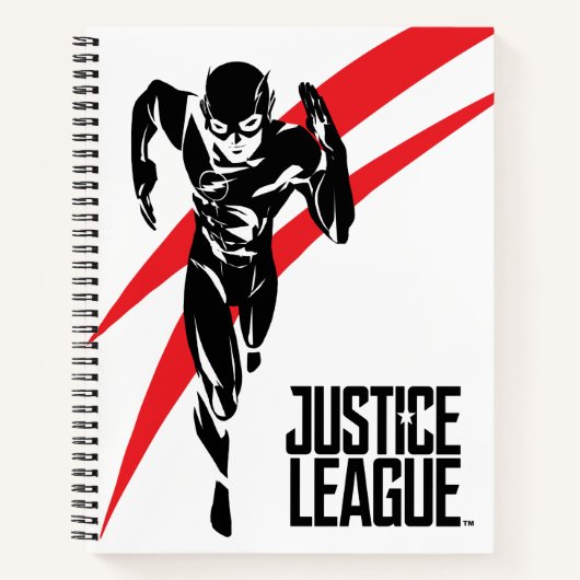 Justice League | De flits die Noir Pop Art in werk Notitieboek (Voorkant)