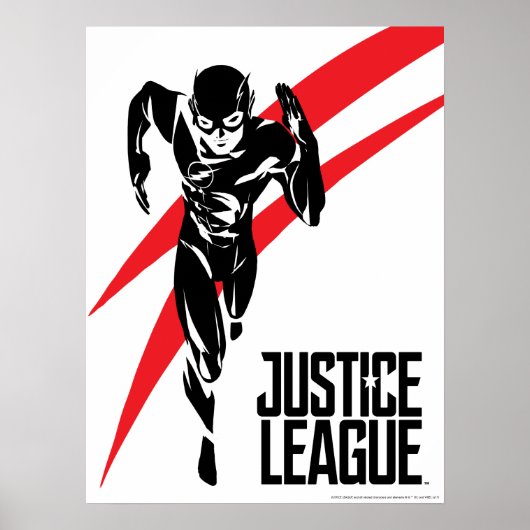 Justice League | De flits die Noir Pop Art in werk Poster (Voorkant)