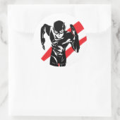 Justice League | De flits die Noir Pop Art in werk Ronde Sticker (Tas)